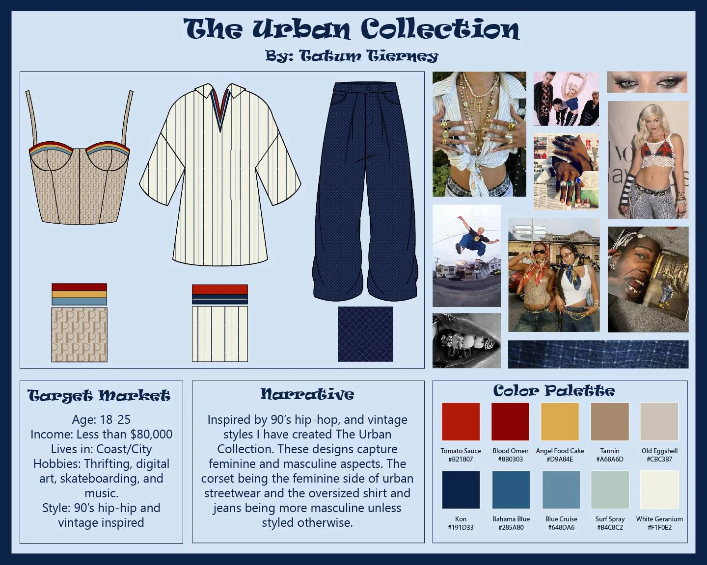 Seductive Nostalgia — design board