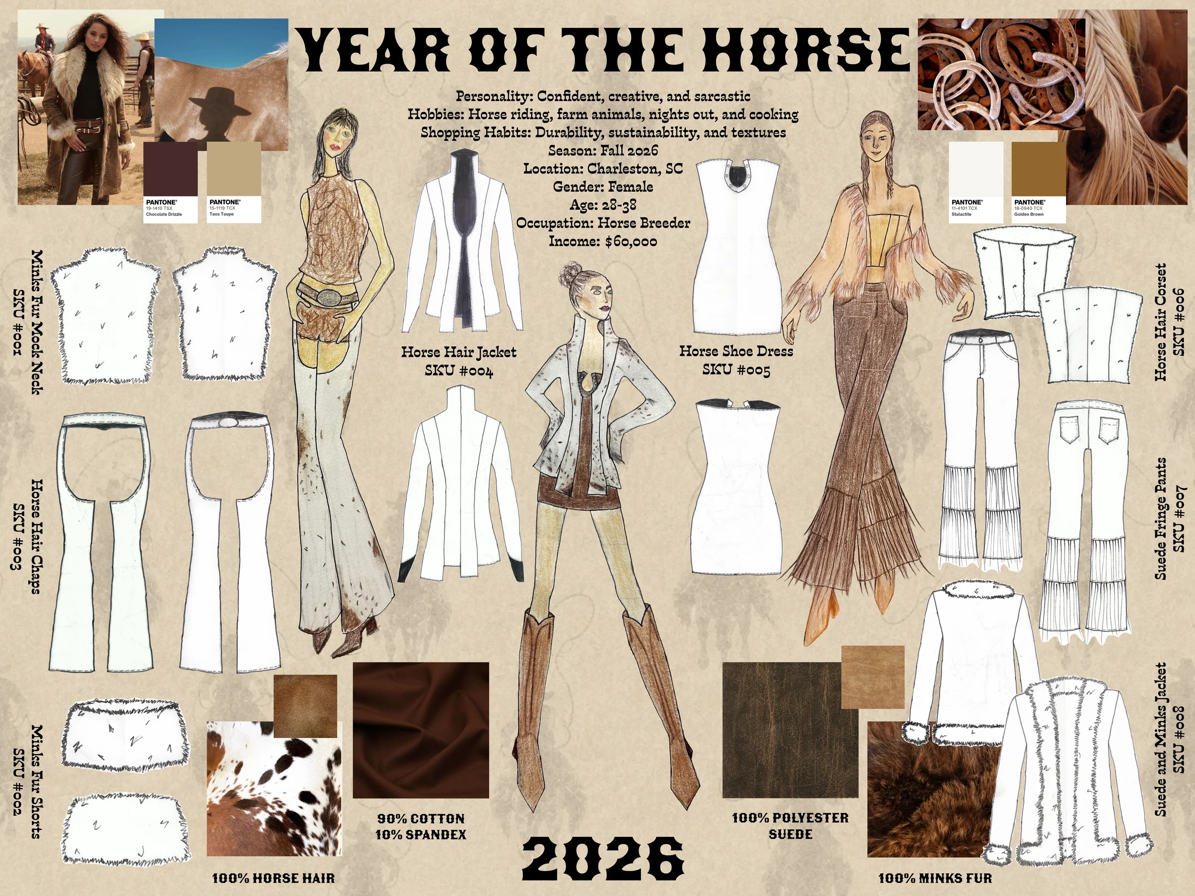 Year of the Horse — design board