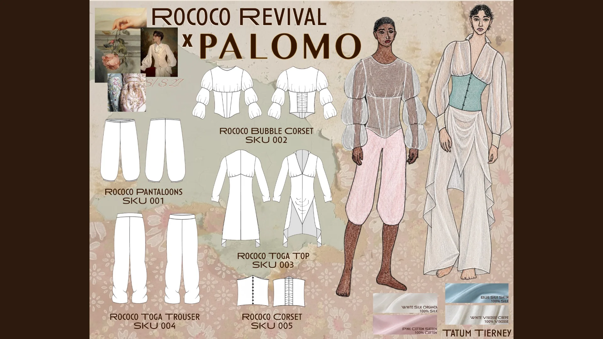 Rococo Revival — art-inspired menswear collection